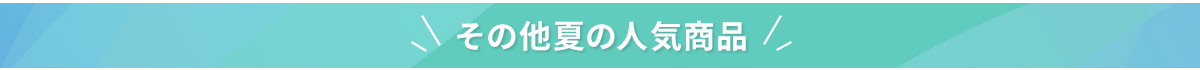 その他夏の人気商品